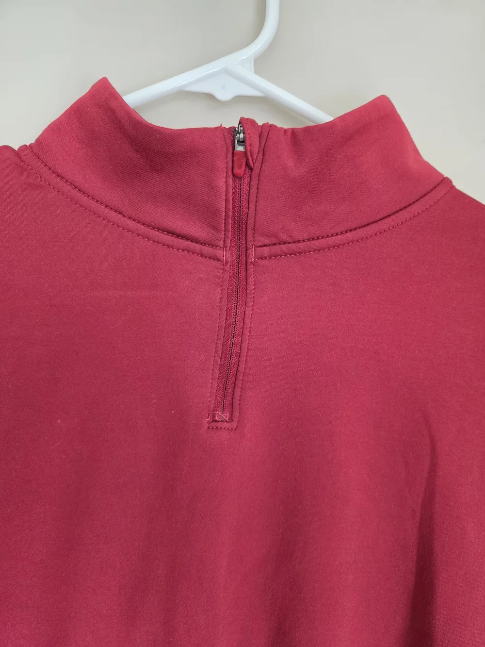 Nike Men’s Crimson Quarter-Zip Pullover Sweater Xl Extra Large Red Long Sleeve